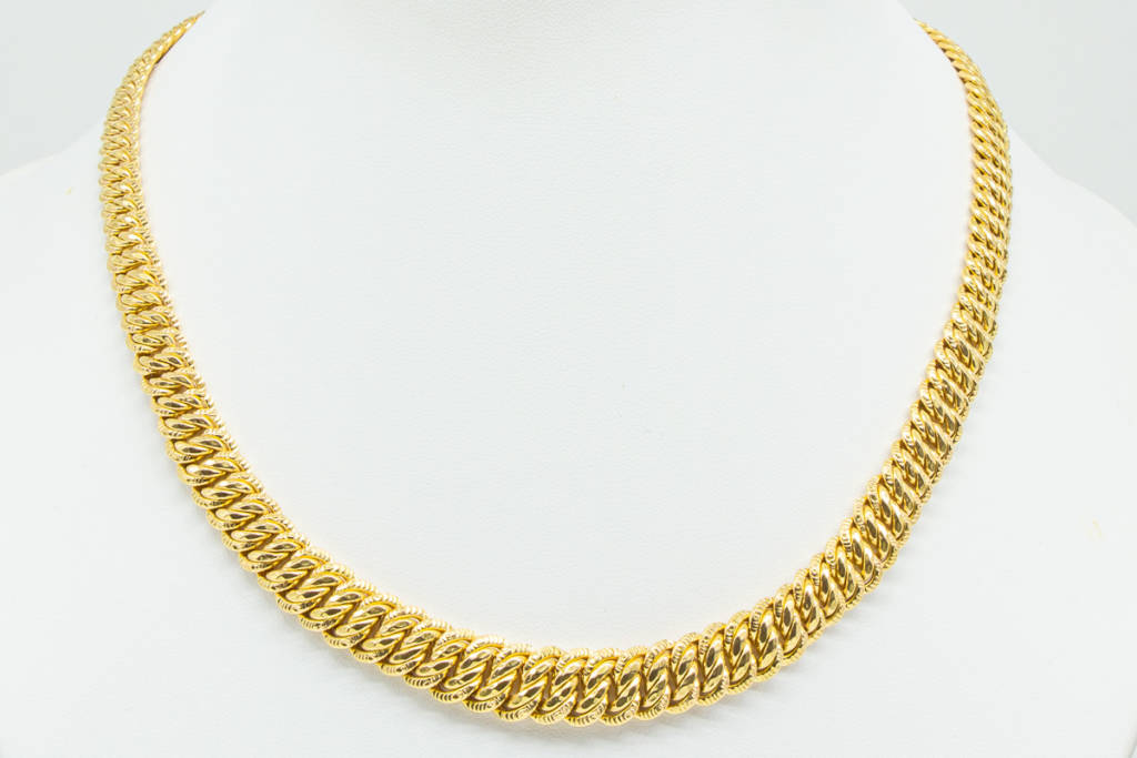 Collier maille Américaine - Bijoux d'occasions à Vallauris