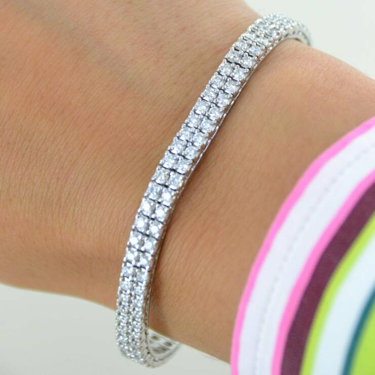 Riviera diamants double rang