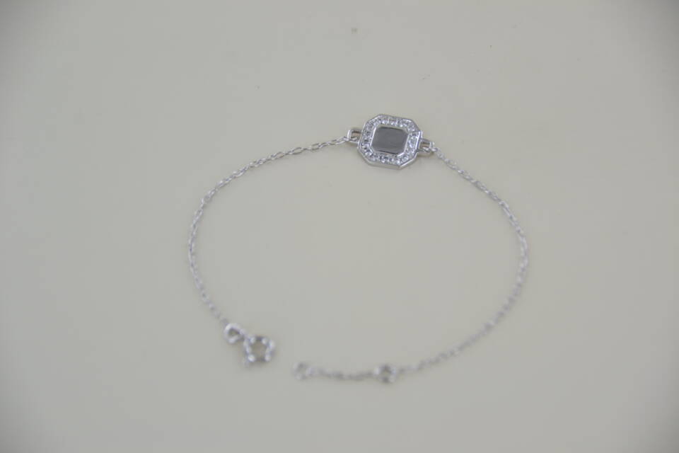 Bracelet motif octogonale et diamants – Image 2