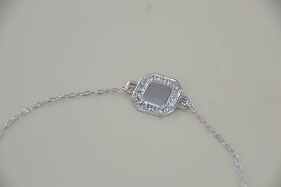Bracelet motif octogonale et diamants – Image 4