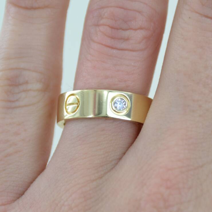 Bague CARTIER Love 3 Diamants