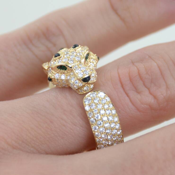 Bague Panthère de CARTIER Semi-pavée MM