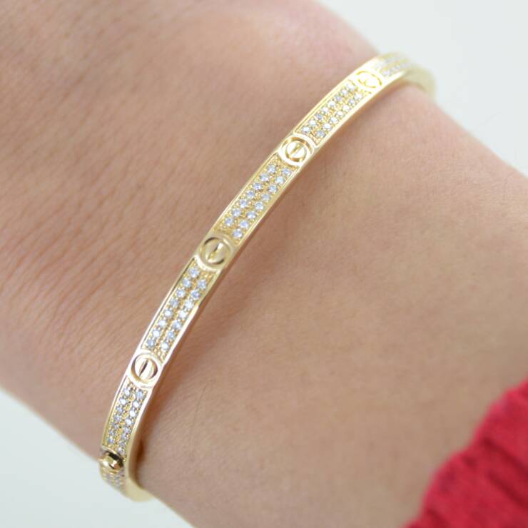Bracelet CARTIER Love Pavé PM