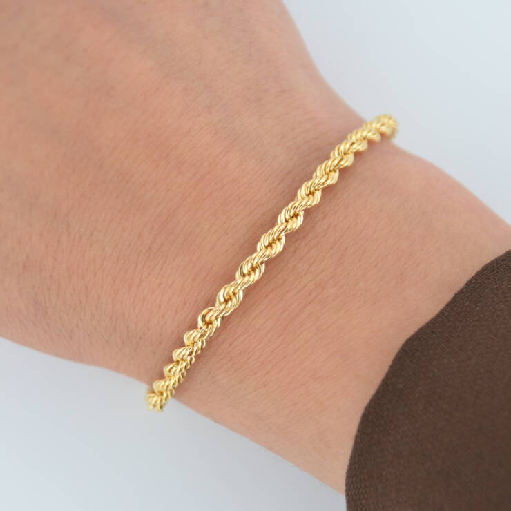 Bracelet maille corde